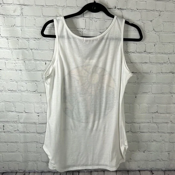 Almost Pink white “Desert Vibes” graphic tank top Sz L - Picture 2 of 4